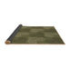Thickness of Patterned Army Green Rug, pat3279brn