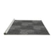 Sideview of Machine Washable Transitional Gray Rug, wshpat3279gry