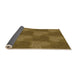 Thickness of Patterned Dark Bronze Brown Rug, pat3279org