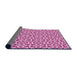 Thickness of Patterned Blossom Pink Rug, pat328pur