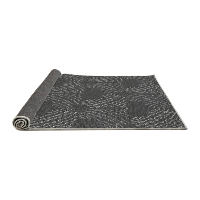 Thickness of Patterned Gray Rug, pat3280gry