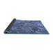 Thickness of Patterned Sky Blue Rug, pat3282blu