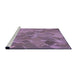 Sideview of Machine Washable Transitional Orchid Purple Rug, wshpat3282pur