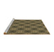 Sideview of Machine Washable Transitional Copper Brown Rug, wshpat3283brn