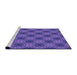 Sideview of Machine Washable Transitional Amethyst Purple Rug, wshpat3283pur