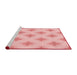 Sideview of Machine Washable Transitional Pink Rug, wshpat3284rd