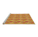 Sideview of Machine Washable Transitional Orange Red Orange Rug, wshpat3287org