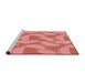 Sideview of Machine Washable Transitional Light Coral Pink Rug, wshpat3288rd