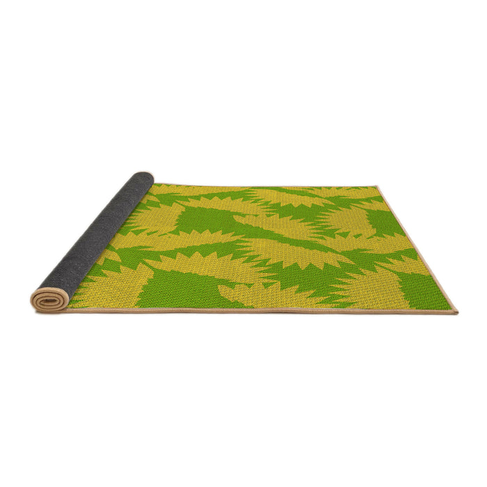 Thickness of Patterned Pistachio Green Rug, pat3288yw