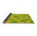 Thickness of Patterned Pistachio Green Rug, pat3288yw