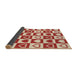 Thickness of Patterned Red Rug, pat329brn