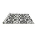 Sideview of Machine Washable Transitional Ash Gray Rug, wshpat329gry