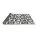 Thickness of Patterned Ash Gray Rug, pat329gry