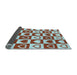 Thickness of Patterned Blue Rug, pat329lblu