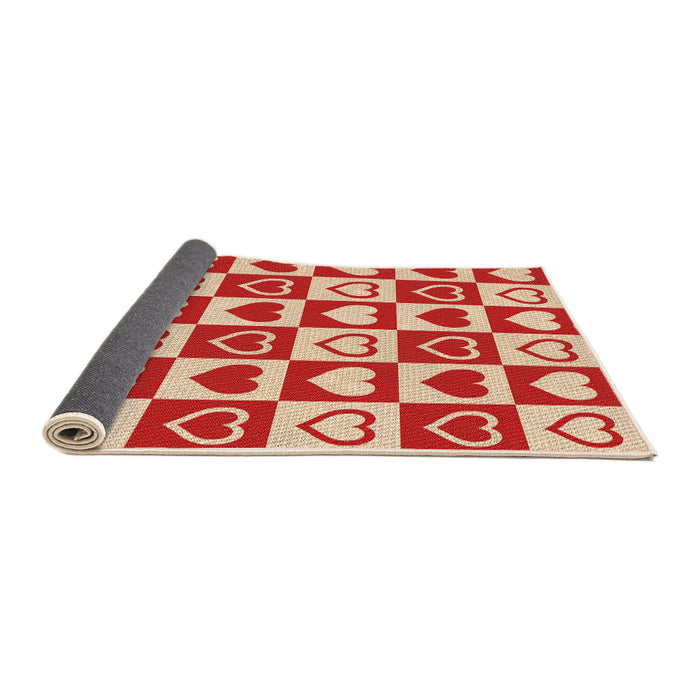 Thickness of Patterned Red Rug, pat329org