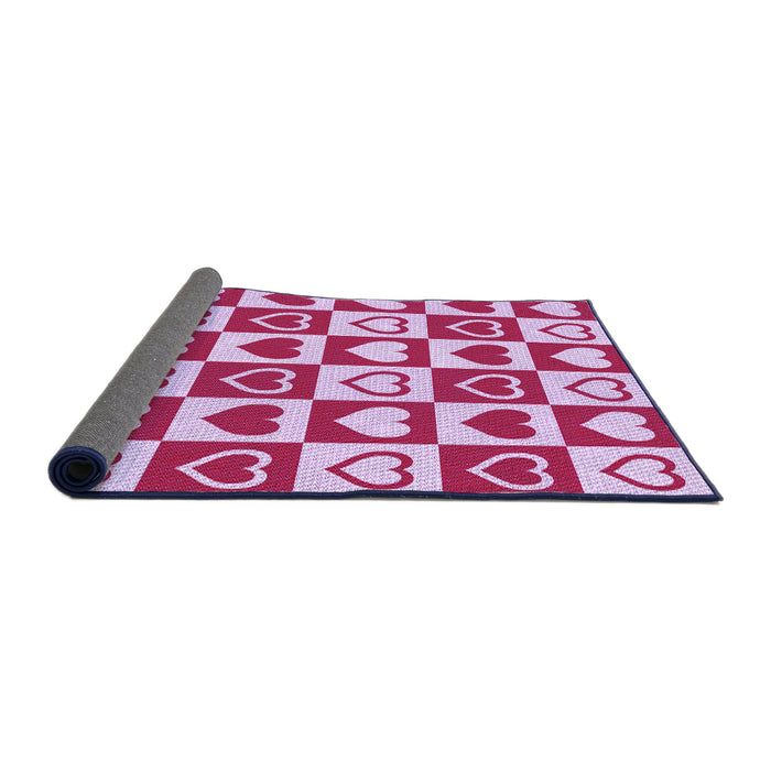 Thickness of Patterned Blossom Pink Rug, pat329pur