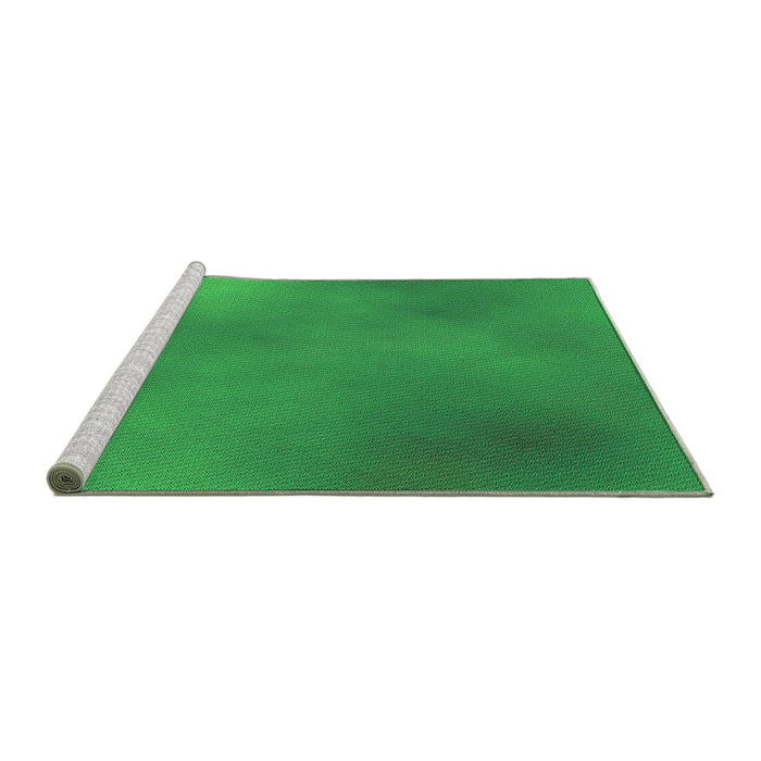 Sideview of Machine Washable Transitional Neon Green Rug, wshpat3291grn