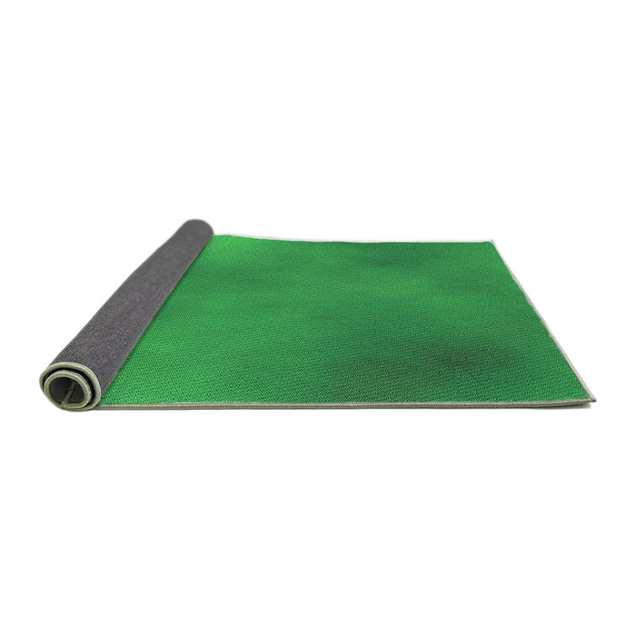 Thickness of Patterned Neon Green Rug, pat3291grn