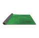 Thickness of Patterned Neon Green Rug, pat3291grn