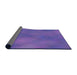 Thickness of Patterned Purple Rug, pat3292pur