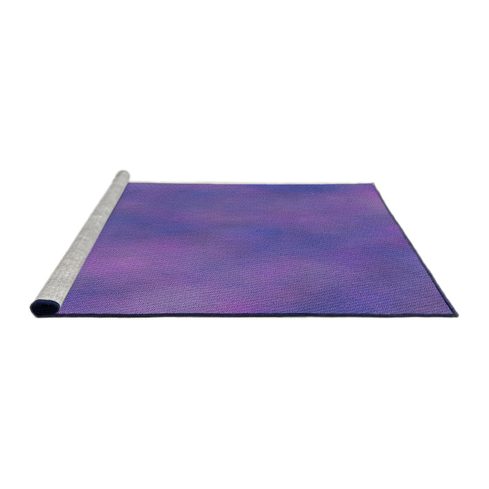 Sideview of Machine Washable Transitional Purple Rug, wshpat3292pur