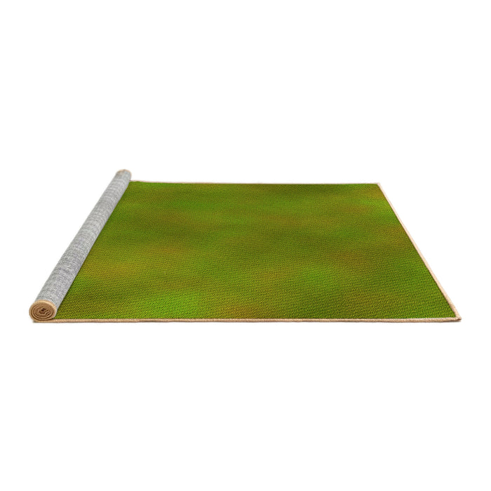 Sideview of Machine Washable Transitional Pistachio Green Rug, wshpat3292yw