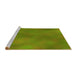 Sideview of Machine Washable Transitional Pistachio Green Rug, wshpat3292yw