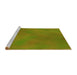 Sideview of Machine Washable Transitional Pistachio Green Rug, wshpat3293yw