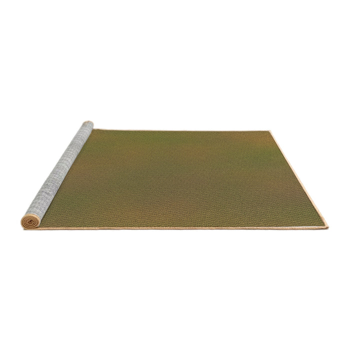 Sideview of Machine Washable Transitional Dark Bronze Brown Rug, wshpat3294brn