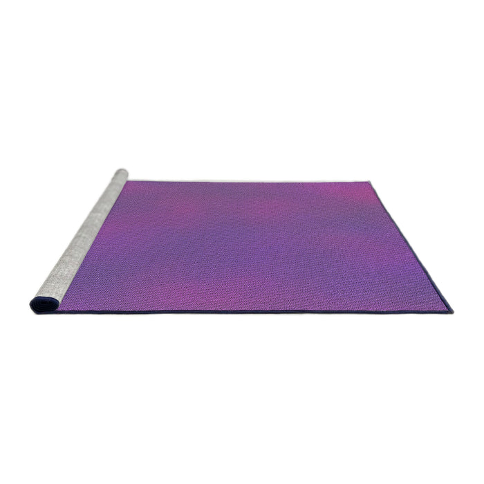 Sideview of Machine Washable Transitional Purple Rug, wshpat3294pur