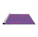 Sideview of Machine Washable Transitional Purple Rug, wshpat3294pur