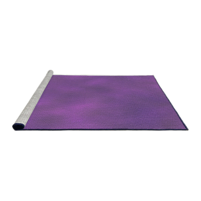 Sideview of Machine Washable Transitional Purple Rug, wshpat3295pur