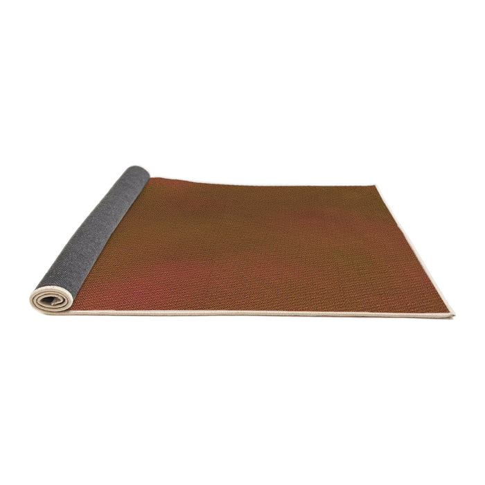 Thickness of Patterned Tomato Red Rug, pat3296org