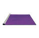 Sideview of Machine Washable Transitional Amethyst Purple Rug, wshpat3296pur