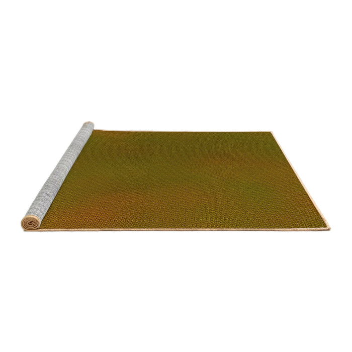 Sideview of Machine Washable Transitional Dark Bronze Brown Rug, wshpat3296yw