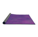 Thickness of Patterned Amethyst Purple Rug, pat3297pur