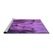 Sideview of Machine Washable Transitional Purple Rug, wshpat3298pur