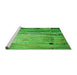 Machine Washable Transitional Neon Green Rug in a Bedroom, wshpat33grn