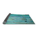 Patterned Aquamarine Stone Green Rug, pat33lblu