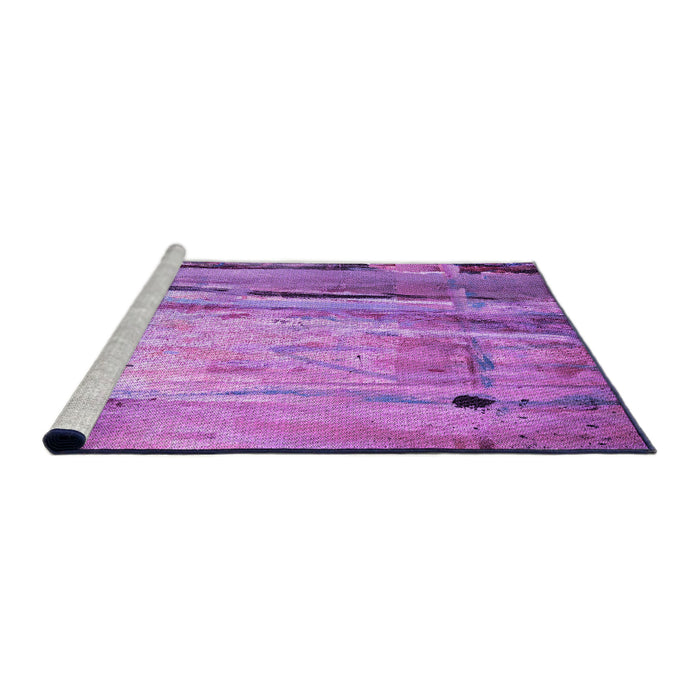 Machine Washable Transitional Violet Purple Rug in a Bedroom, wshpat33pur
