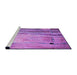 Machine Washable Transitional Violet Purple Rug in a Bedroom, wshpat33pur