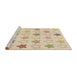 Sideview of Machine Washable Transitional Vanilla Gold Rug, wshpat3300brn