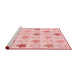 Sideview of Machine Washable Transitional Light Rose Pink Rug, wshpat3300rd