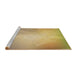 Sideview of Machine Washable Transitional Yellow Orange Rug, wshpat3304brn