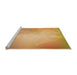 Sideview of Machine Washable Transitional Orange Rug, wshpat3304org