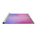 Sideview of Machine Washable Transitional Bright Lilac Purple Rug, wshpat3304pur