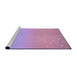 Sideview of Machine Washable Transitional Bright Lilac Purple Rug, wshpat3305pur