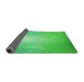 Thickness of Patterned Neon Green Rug, pat3306grn