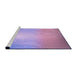 Sideview of Machine Washable Transitional Lilac Purple Rug, wshpat3306pur