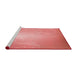 Sideview of Machine Washable Transitional Light Salmon Pink Rug, wshpat3306rd